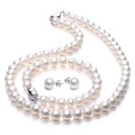 VIKI LYNN Freshwater Cultured Pearl Necklace Jewellery Sets Wedding for Women