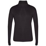 A2Z 4 Kids Girls T Shirt Top Thick Cotton Turtleneck Long Sleeves - Polo Neck 002 Black 11-12