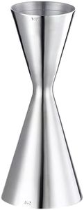 Debrabby Slim Jigger for Bartending 8 Measurements Inside Cocktail Jigger 2 OZ 1 OZ Professional Duty Double Japanese Premium Food Grade Stainless Steel Bar Jigger Bartender Tool Accessories(304 SS)
