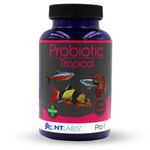 NT Labs Pro-F Probiotic Tropical Fish Food For Freshwater Tropical Fish (Contain Viable Probiotic Cultures) Granules For Tropical Aquariums, Supports Immune System, Highly Nutritious Spirulina (120g)