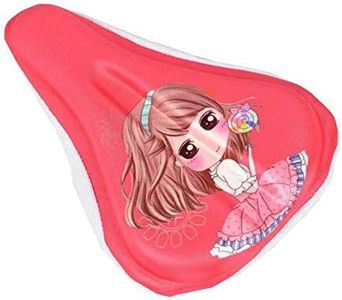 AISHEMI Soft Child Bike Saddle Gel Seat Cushion Pad Breathable Cycling Kids Bicycle Saddle Cover 9"x6" for Most Children Bicycle Tricycle Banlance Bike (Pink)