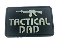 Tactical Dad Grey PVC Airsoft Paintball Morale Patch