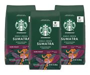 Starbucks Sumatra Coffee, Whole Bean, 12-Ounce Bags (Pack of 3)