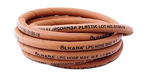 Olrada Reinforced LPG Gas Hose Pipe, ISI Marked Pipe (19Ft, 228inch) Orange