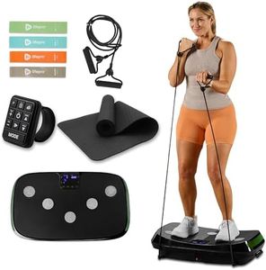 LifePro Rumblex 4D Vibration Plate Exercise Machine - Triple Motor Oscillation, Linear, Pulsation + 3D/4D Vibration Platform - Whole Body Viberation Machine for Home, Weight Loss & Shaping. (Black)