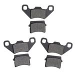 GOOFIT 3 Sets Motorcycle Rear Disc Brake Pad kit Replacement For 50cc 70cc 90cc 110cc 125cc Pocket Mini Bike Motorbike ATV Go Kart Dirt Bike Pit Bike Quad Bikes Dune Buggy 4 Wheeler