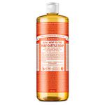 Dr Bronner's 18-in-1 Pure Castile Liquid Soap, Made with Organic Oils, Used for Face, Body, Hair, Laundry, Pets and Dishes, Certified Fair Trade & Vegan Friendly, 946ml Recycled Bottle