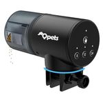 Qpets® Fish Tank Automatic Fish Feeder: Aquarium Tank for Home 200ML Large Capacity Auto Food Feed Dispensers, Fish aquarium Accessories Adjustable Auto Fish Food Dispenser, Plastic