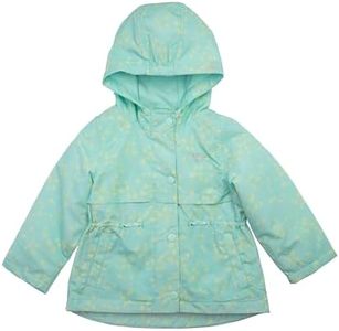 OshKosh B'Gosh Toddler/Littile Girls' Midweight Fleece Transitional Jacket, Aqua, 3T