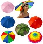 6 Pack Umbrella Hat Rainbow Umbrell