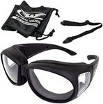 Global Vision Outfitter Foam Padded Motorcycle Sunglasses Fits Over Most Glasses