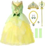 ToLaFio Princess Dresses for Girls Halloween Fancy Party Dress Princess Dress Up Clothes for Little Girls