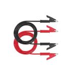 Aofan 2Pcs Test Jumper Wires Test Cable Double-ended Alligator Clip Cables 1500V/15A - 1m(Black & Red)