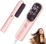 Cordless Hair Straightener Brush - 