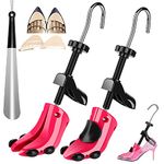 JJDPARTS Shoe Stretcher, Pair 4-Way Shoe Expander Widener Shoe Tree Extender for Women Men, High Heel for Women Us Size 4-10(rose), For Women Shoes US Size 4.5-10