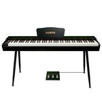 Kadence Digital Piano GEN25 DP01 - Weighted 88 Progressive Hammer Action Keys Portable Piano with Wooden Stand Black, French dream chip, Triple Pedal and MIDI (Generation 2025)