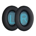 kwmobile Ear Pads Compatible with Bose Soundlink Around-Ear Wireless II Earpads - 2x Replacement for Headphones - Black