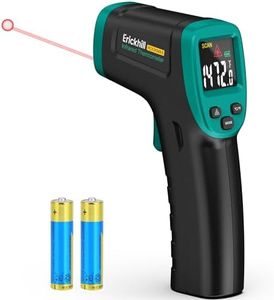 ERICKHILL ROOKMAX Infrared Thermometer Gun, Non-Contact Laser, Adjustable Emissivity, Color LCD, -58°F to 1472°F (-50°C to 800°C), for HVAC, Cooking & BBQ, Automotive, Freezer - Dark Green