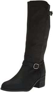 Bella Vita Women's Baina Equestrian Boot, Black, 8 US