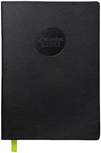 Passion Planner Weekly Undated Annual Monday Goal-Oriented Agenda, Appointment Calendar, Reflection Journal (Elite Black, Medium 6.9" x 9.8")