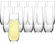 FAWLES Stemless Champagne Flutes Se