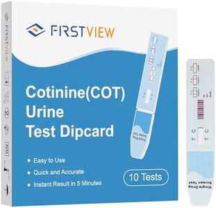 Nicotine Testing kit at Home - Highly Sensitive Nicotine Continine Tobacco Urine Test Strips Detection at 200 ng/ml - Accurate Rapid Nicotine Urine Test Kit [10 Pack]