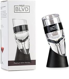Wine Aerator with Vertical Display Stand by M&R Blvd. - 100% BPA Free - Premium Handheld Decanter Pourer Spout for Red, White, and Sweet Wines - Wine Gift Set for Wine Lovers and Aficionados
