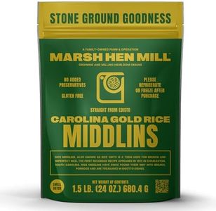 Marsh Hen Mill Carolina Gold Rice Middlins | Perfect for Rice Grits | Premium Heirloom Broken Grain with Rich Nutty & Floral Notes | Gluten-Free & Non-GMO | Perfect for Southern & Gourmet Cooking | 24 oz (Pack of 1)