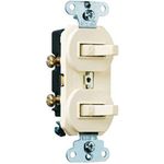 Legrand-Pass & Seymour 696LAGCC6 Combination Grounding and Three Way Switch 15-Amp Light, Almond