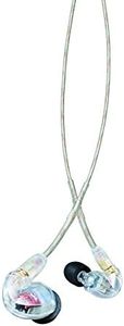 SHURE SE425-CL-A Wired Earphones, Clear, High Sound Insulation, Gaming, in-Ear Type, Wireless Conversion (Sold Separately), MMCX Re-Cable, Professional Specifications, Ear Monitor, Distribution,