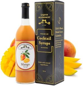 Liquid Alchemist Mango Syrup for Drinks - Real Ingredients Make our Mango Puree for Cocktails the Perfect Mango Margarita Mix - Our Mango Flavoring Syrup is Non-GMO & Vegan - Mango Drink Syrup (25 oz)