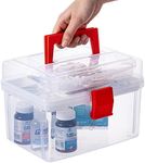 MyGift Premium Clear First Aid Bin 