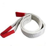 Crane Cargo Strap, 2T 3M Webbing Lifting Sling Strap, 10mm Thickness Polyester Webbing Lifting Cargo Sling Strap, Webbing Lifting Sling Strap for Lifting a Merchandise or Vehicle