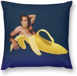 Banana Vaporwave Sofa Cushion Case Home Decorative Pillowcase Art Throw Nicolas Pillow Cover for Couch Bedroom 18x18 Inch