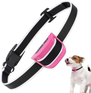 Jewyow Small Dog Bark Collar, Rechargeable Anti Bark Collar Harmless Bark Collar for Small Dogs, Anti Bark Collars for Dogs Training with 7 Sensitivity and Beep Vibration Mode, Pink