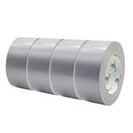 BOMEI PACK Multipurpose Duct Tape Silver, Grey, 1.88 Inches x 60 Yards, 4 Rolls