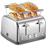 Toaster 4 Slice, Extra Wide Slots, 