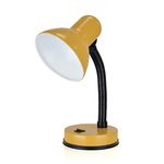 HOMELIFE 35w 'Classic' Flexi Desk Lamp with Versatile Flexible Neck - Integral On/Off Switch - Approx. 34cm Height - L958MS - English Mustard