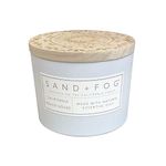 Sand + Fog Scented Candle - California Beach House – Additional Scents and Sizes – 100% Cotton Lead-Free Wick - Luxury Air Freshening Jar Candles - Perfect Home Decor – 12oz