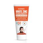 Elemnt White Zinc Sunscreen 360 Formulated For Heavy Sun Exposure, Broad Spectrum Pa+++ Sunscreen Spf 50 For Sportsmen, Cricketers, Water For Unisex, Aloe Vera Scented, 50G For All Skin Types