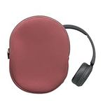 kwmobile Cover Compatible with Sony WH-CH520 / WH-CH510 Case - Neoprene Headset Cover - Pouch w/Zipper - Dark Rose