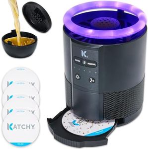 Katchy Duo 2 in 1 Indoor Fruit Fly Trap, Mosquito Killer, and Gnat & Bug Catcher with UV Light Fan and Sticky Traps for Bugs