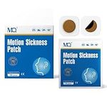 MQ Motion Sickness Patch for Car and Boat Rides, Cruise and Airplane Trips - for Nausea, Dizziness & Vomiting from Seasickness, Fast Acting and No Side Effects (14 Count)