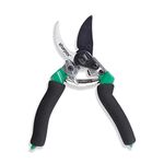 Sharpex Heavy-Duty Bypass Professional Pruning Shears Secateurs for Garden l High Carbon Steel Cutting Blade with Teflon Coating Smart ABS Lock for Safety Aluminium Die Casting Handle (Green)