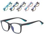 Musivon Kids Blue Light Blocking Glasses for Teens Computer Gaming Glasses Anti Blue Light Glasses for Children Boys Girls Age 4-14 (Sand Black)