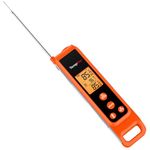 TempPro TP420 2-in-1 Instant Read Thermometer for Cooking, Infrared Thermometer with Meat Probe, Non-Contact Laser Meat Thermometer for Griddle Grill Pizza Oven HVAC Pool, Gift for Dad Husband
