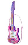 KELLY MILLER Music Toy Guitar and purpal Battery Operated Music and Lights Rock Band Guitar for Kids(Multi Print )