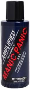 MANIC PANIC After Midnight Hair Color - Amplified - Semi Permanent Hair Dye - Dark Navy Blue - Green Undertones - For Dark & Light Hair - Vegan, PPD & Ammonia-Free - For Coloring Hair on Women & Men