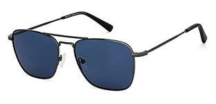 Vincent Chase by Lenskart | Blue Square Stylish Sunglasses | Polarized & UV Protected | For Men & Women | Large | VC S13830