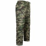 Whispering Jones London Mens Elasticated Waist Trousers Cargo Combat Work Bottoms Pants 3 in 1 Big Sizes, Green Camouflage, XL